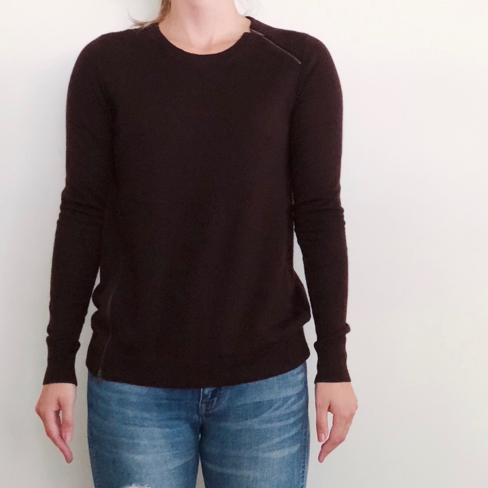 J. Crew zipper detail pullover sweater